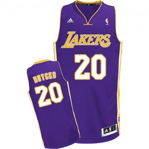 Maillot Adidas Violet Road Swingman Los Angeles Lakers - Dwight Buycks #20 - Homme