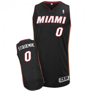 Miami Heat #0 Adidas Road Noir Authentic Maillot d'équipe de NBA la vente - Amar'e Stoudemire pour Enfants