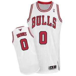 Chicago Bulls Aaron Brooks #0 Home Authentic Maillot d'équipe de NBA - Blanc pour Homme