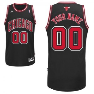 Maillot Chicago Bulls NBA Alternate Noir - Personnalisé Swingman - Homme