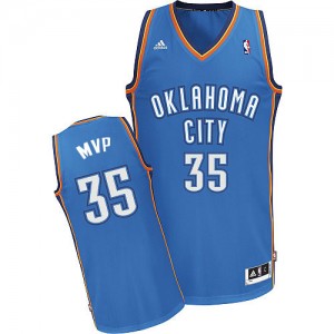 Maillot NBA Swingman Kevin Durant #35 Oklahoma City Thunder MVP Bleu - Homme