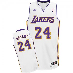 Los Angeles Lakers #24 Adidas Alternate Blanc Swingman Maillot d'équipe de NBA Remise - Kobe Bryant pour Homme