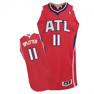 Maillot NBA Authentic Tiago Splitter #11 Atlanta Hawks Alternate Rouge - Homme