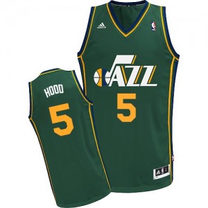 Utah Jazz #5 Adidas Alternate Vert Swingman Maillot d'équipe de NBA 100% authentique - Rodney Hood pour Homme