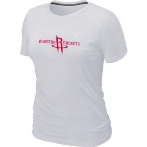 T-shirt principal de logo Houston Rockets NBA Big & Tall Blanc - Femme