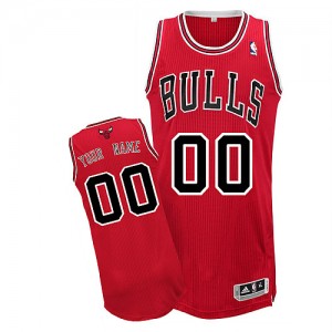Maillot NBA Authentic Personnalisé Chicago Bulls Road Rouge - Enfants