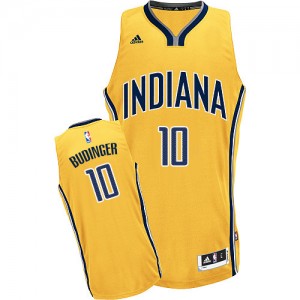 Maillot NBA Indiana Pacers #10 Chase Budinger Or Adidas Swingman Alternate - Homme