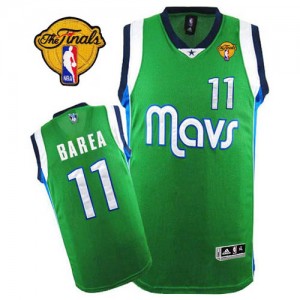 Dallas Mavericks #11 Adidas Finals Patch Vert Authentic Maillot d'équipe de NBA magasin d'usine - Jose Barea pour Homme