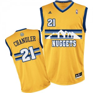 Maillot Swingman Denver Nuggets NBA Alternate Or - #21 Wilson Chandler - Homme