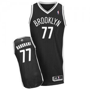 Maillot NBA Brooklyn Nets #77 Andrea Bargnani Noir Adidas Authentic Road - Homme