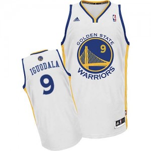 Golden State Warriors #9 Adidas Home Blanc Swingman Maillot d'équipe de NBA vente en ligne - Andre Iguodala pour Homme