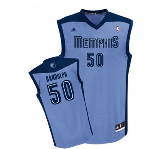 Memphis Grizzlies Zach Randolph #50 Alternate Authentic Maillot d'équipe de NBA - Bleu clair pour Femme