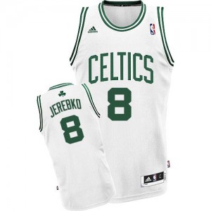 Boston Celtics Jonas Jerebko #8 Home Swingman Maillot d'équipe de NBA - Blanc pour Homme