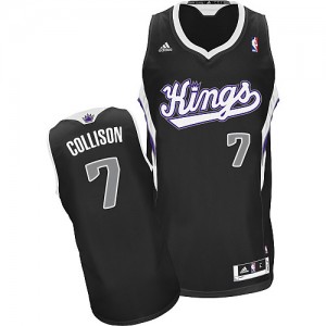 Sacramento Kings #7 Adidas Alternate Noir Swingman Maillot d'équipe de NBA prix d'usine en ligne - Darren Collison pour Homme