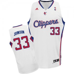 Los Angeles Clippers #33 Adidas Home Blanc Swingman Maillot d'équipe de NBA magasin d'usine - Wesley Johnson pour Homme