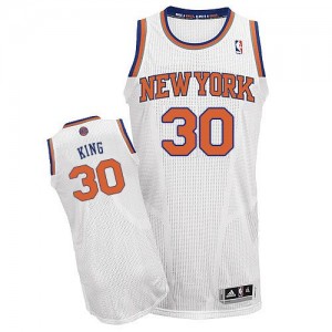 Maillot Authentic New York Knicks NBA Home Blanc - #30 Bernard King - Homme