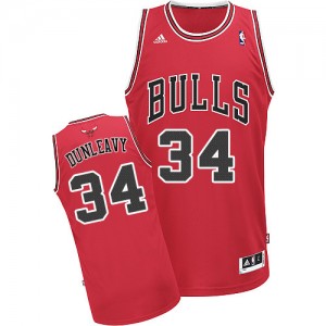 Maillot Adidas Rouge Road Swingman Chicago Bulls - Mike Dunleavy #34 - Homme