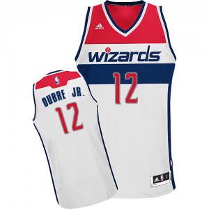 Washington Wizards #12 Adidas Home Blanc Swingman Maillot d'équipe de NBA vente en ligne - Kelly Oubre Jr. pour Homme