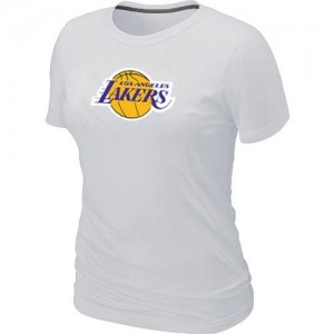 T-shirt principal de logo Los Angeles Lakers NBA Big & Tall Blanc - Femme