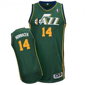Maillot Authentic Utah Jazz NBA Alternate Vert - #14 Jeff Hornacek - Homme