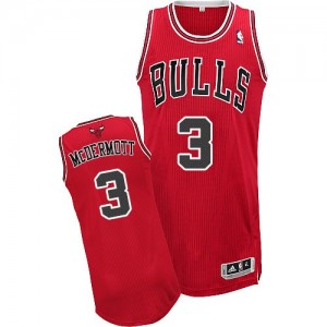Maillot Adidas Rouge Road Authentic Chicago Bulls - Doug McDermott #3 - Homme