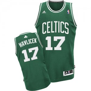 Boston Celtics #17 Adidas Road Vert (No Blanc) Swingman Maillot d'équipe de NBA achats en ligne - John Havlicek pour Homme