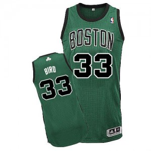 Boston Celtics #33 Adidas Alternate Vert (No. noir) Authentic Maillot d'équipe de NBA sortie magasin - Larry Bird pour Enfants
