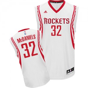 Maillot NBA Houston Rockets #32 KJ McDaniels Blanc Adidas Swingman Home - Homme