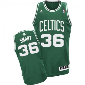 Maillot NBA Swingman Marcus Smart #36 Boston Celtics Road Vert (No Blanc) - Homme