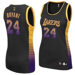 Maillot NBA Authentic Kobe Bryant #24 Los Angeles Lakers Vibe Noir - Femme