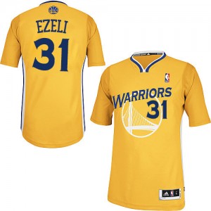 Maillot Adidas Or Alternate Authentic Golden State Warriors - Festus Ezeli #31 - Homme