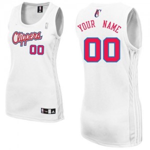 Maillot Adidas Blanc Home Los Angeles Clippers - Authentic Personnalisé - Femme
