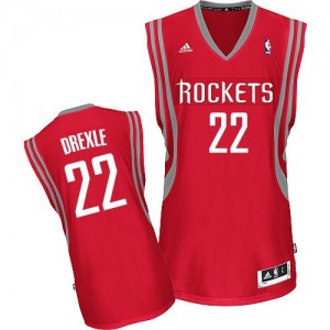 Maillot NBA Houston Rockets #22 Clyde Drexler Rouge Adidas Swingman Road - Homme