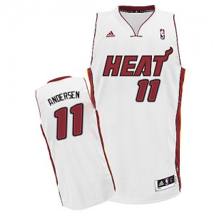 Miami Heat Chris Andersen #11 Home Swingman Maillot d'équipe de NBA - Blanc pour Homme