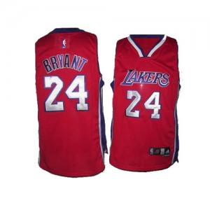 Maillot Adidas Rouge Authentic Los Angeles Lakers - Kobe Bryant #24 - Homme