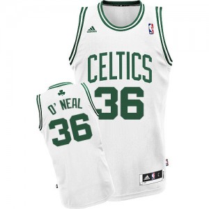 Boston Celtics Shaquille O'Neal #36 Home Swingman Maillot d'équipe de NBA - Blanc pour Homme