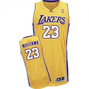 Los Angeles Lakers #23 Adidas Home Or Authentic Maillot d'équipe de NBA pas cher - Louis Williams pour Homme