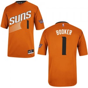 Phoenix Suns Devin Booker #1 Alternate Authentic Maillot d'équipe de NBA - Orange pour Homme