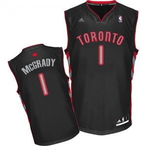 Maillot Swingman Toronto Raptors NBA Alternate Noir - #1 Tracy Mcgrady - Homme