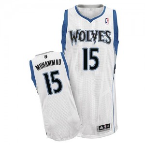 Maillot NBA Authentic Shabazz Muhammad #15 Minnesota Timberwolves Home Blanc - Homme