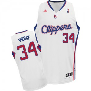 Maillot Adidas Blanc Home Swingman Los Angeles Clippers - Paul Pierce #34 - Homme