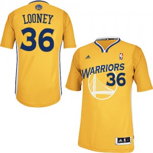 Maillot NBA Golden State Warriors #36 Kevon Looney Or Adidas Swingman Alternate - Homme