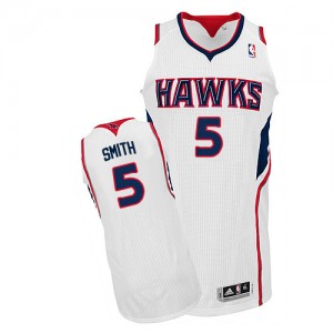 Maillot NBA Authentic Josh Smith #5 Atlanta Hawks Home Blanc - Homme