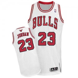 Maillot Adidas Blanc Home Authentic Chicago Bulls - Michael Jordan #23 - Homme