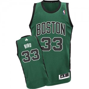 Maillot Adidas Vert (No. noir) Alternate Swingman Boston Celtics - Larry Bird #33 - Enfants