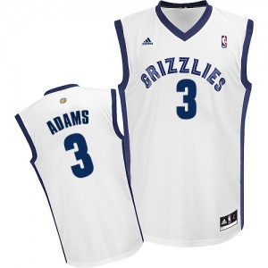 Memphis Grizzlies #3 Adidas Home Blanc Swingman Maillot d'équipe de NBA Le meilleur cadeau - Jordan Adams pour Homme