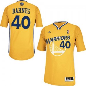 Golden State Warriors #40 Adidas Alternate Or Swingman Maillot d'équipe de NBA pas cher - Harrison Barnes pour Homme