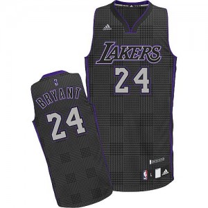 Los Angeles Lakers #24 Adidas Rhythm Fashion Noir Swingman Maillot d'équipe de NBA en vente en ligne - Kobe Bryant pour Homme