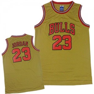 Maillot Adidas Or 1997 Throwback Classic Authentic Chicago Bulls - Michael Jordan #23 - Homme