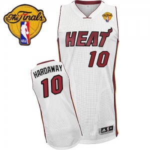 Maillot Adidas Blanc Home Finals Patch Authentic Miami Heat - Tim Hardaway #10 - Homme